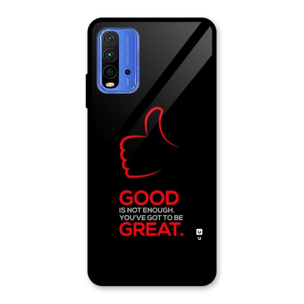 Good Great Glass Back Case for Redmi 9 Power
