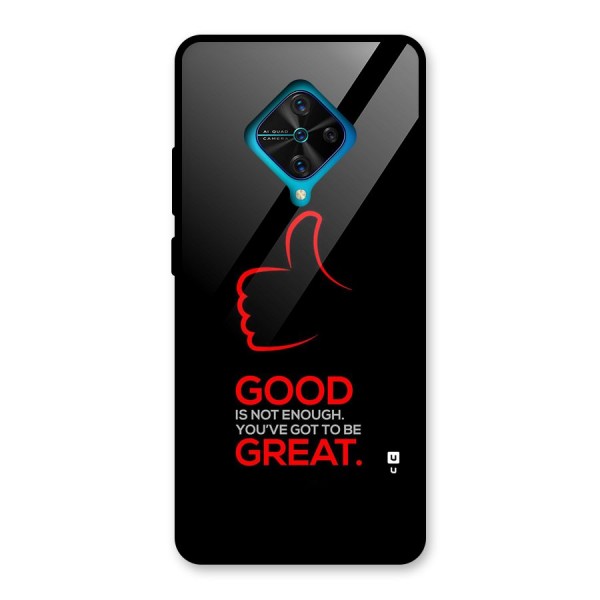 Good Great Glass Back Case for Vivo S1 Pro