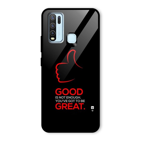 Good Great Glass Back Case for Vivo Y30