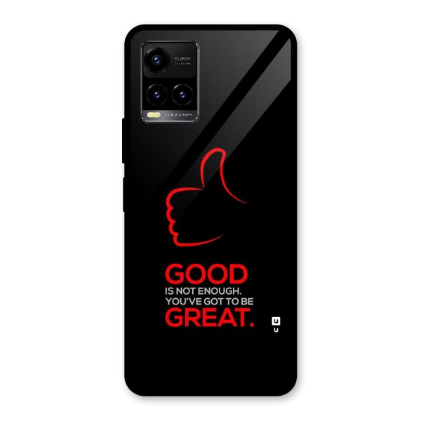 Good Great Glass Back Case for Vivo Y33s