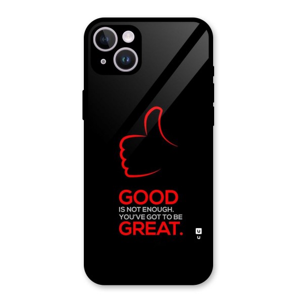 Good Great Glass Back Case for iPhone 14 Plus