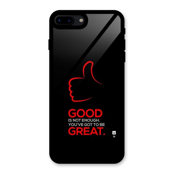 Good Great Glass Back Case for iPhone 8 Plus