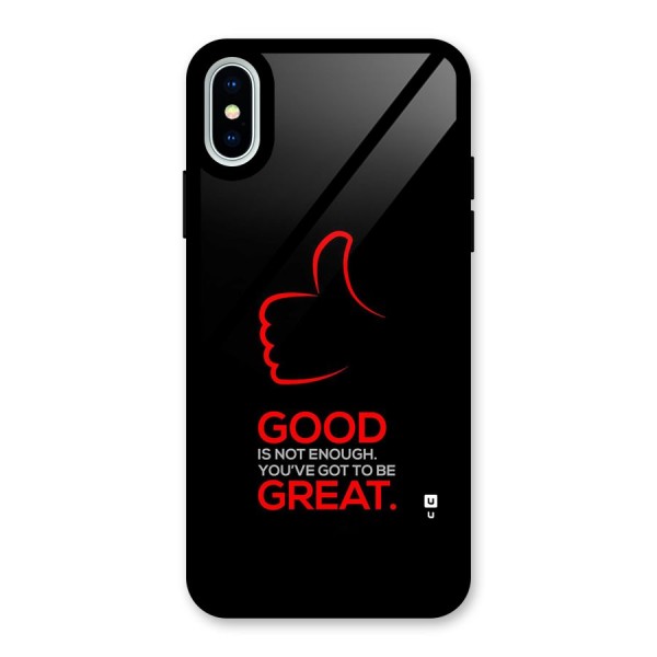Good Great Glass Back Case for iPhone X