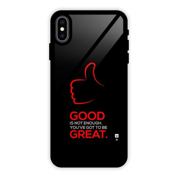 Good Great Glass Back Case for iPhone XS Max