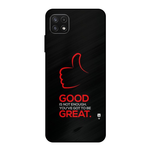 Good Great Metal Back Case for Galaxy A22 5G
