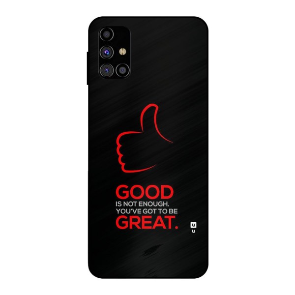 Good Great Metal Back Case for Galaxy M31s