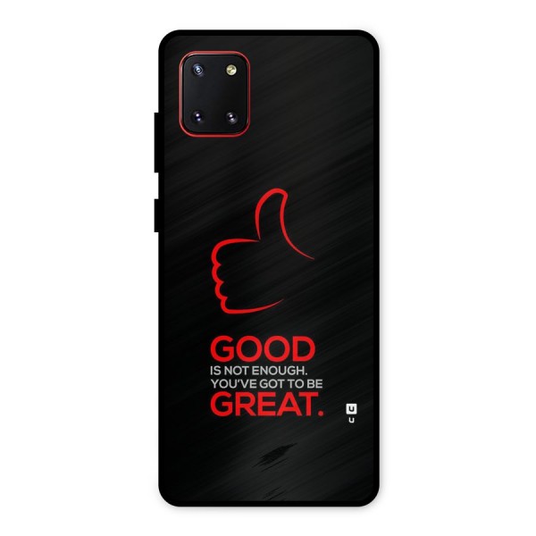 Good Great Metal Back Case for Galaxy Note 10 Lite