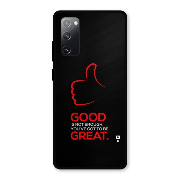 Good Great Metal Back Case for Galaxy S20 FE 5G