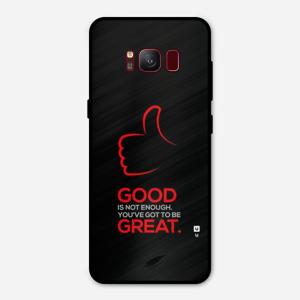 Good Great Metal Back Case for Galaxy S8