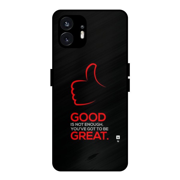 Good Great Metal Back Case for Nothing Phone 2