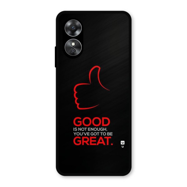 Good Great Metal Back Case for Oppo A17
