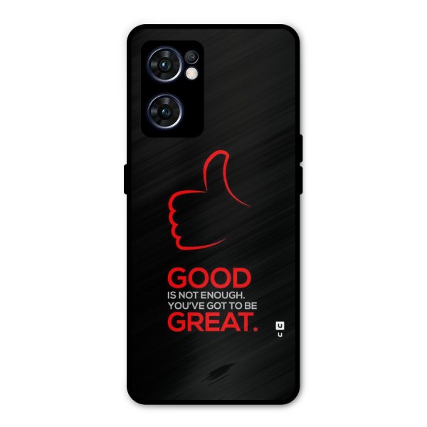 Good Great Metal Back Case for Oppo Reno7 5G