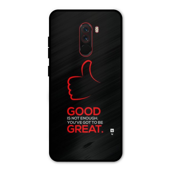 Good Great Metal Back Case for Poco F1