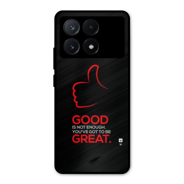 Good Great Metal Back Case for Poco X6 Pro