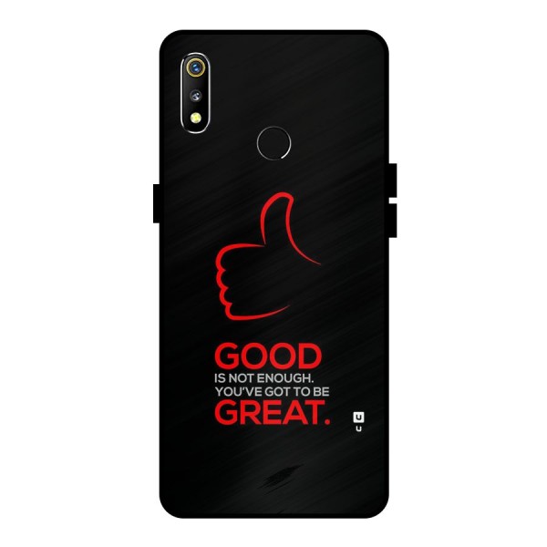 Good Great Metal Back Case for Realme 3