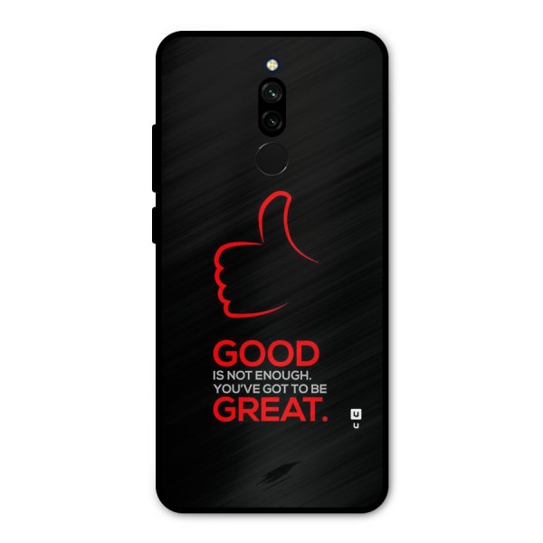 Good Great Metal Back Case for Redmi 8