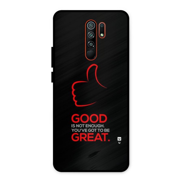 Good Great Metal Back Case for Redmi 9 Prime