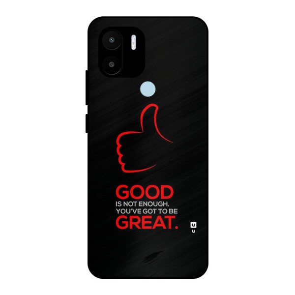 Good Great Metal Back Case for Redmi A1 Plus