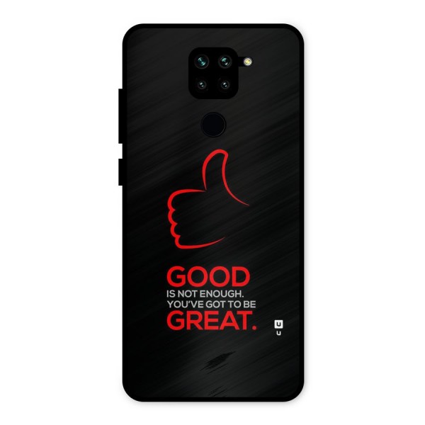 Good Great Metal Back Case for Redmi Note 9