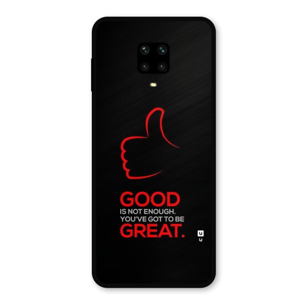 Good Great Metal Back Case for Redmi Note 9 Pro Max