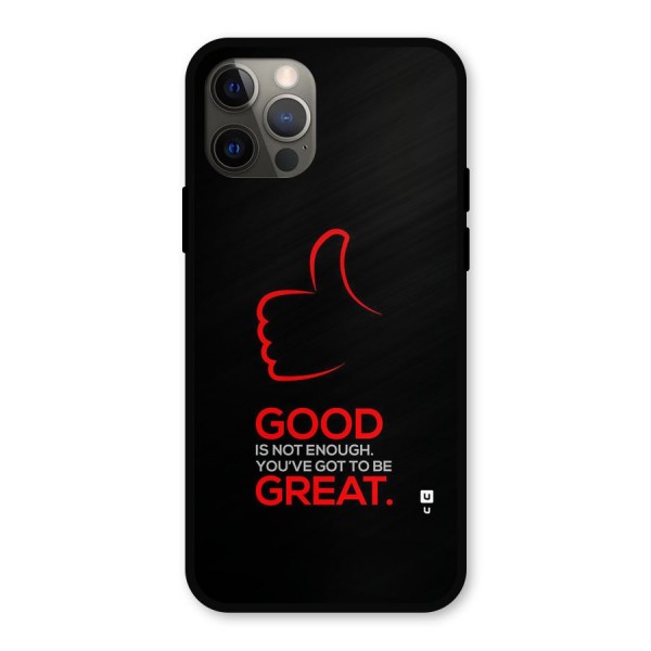 Good Great Metal Back Case for iPhone 12 Pro