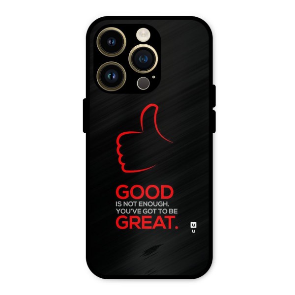 Good Great Metal Back Case for iPhone 14 Pro