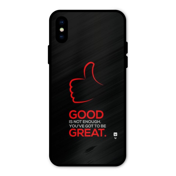 Good Great Metal Back Case for iPhone X