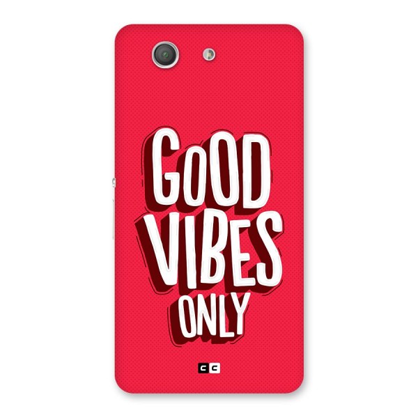Good Vibes Only Pop Art Back Case for Xperia Z3 Compact