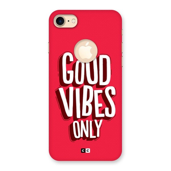 Good Vibes Only Pop Art Back Case for iPhone 7 Logo Cut