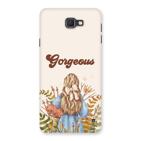 Gorgeous Girl Back Case for Galaxy On7 2016