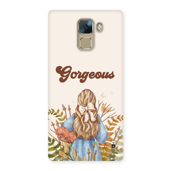 Gorgeous Girl Back Case for Honor 7