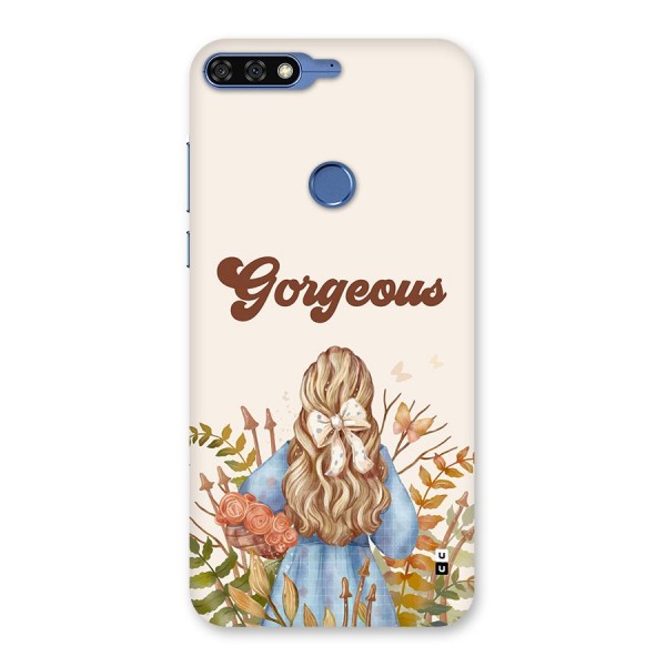 Gorgeous Girl Back Case for Honor 7C