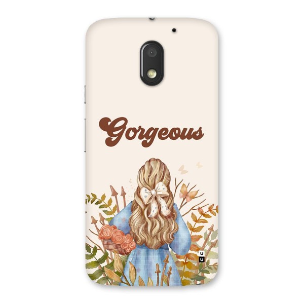 Gorgeous Girl Back Case for Moto E3 Power