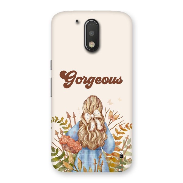 Gorgeous Girl Back Case for Moto G4 Plus
