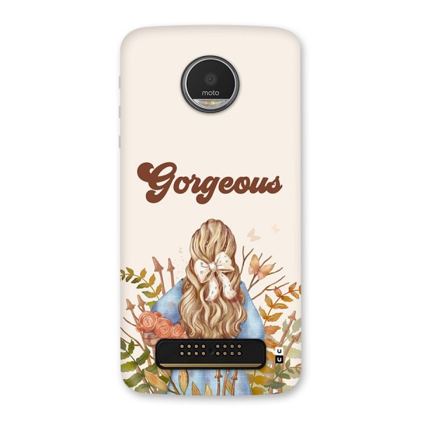Gorgeous Girl Back Case for Moto Z Play