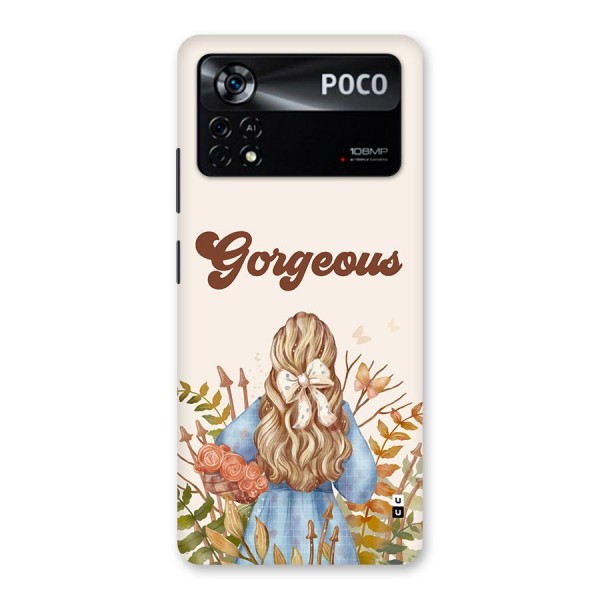 Gorgeous Girl Back Case for Poco X4 Pro 5G