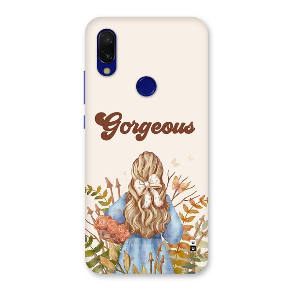 Gorgeous Girl Back Case for Redmi Y3