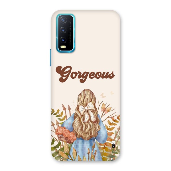 Gorgeous Girl Back Case for Vivo Y20i