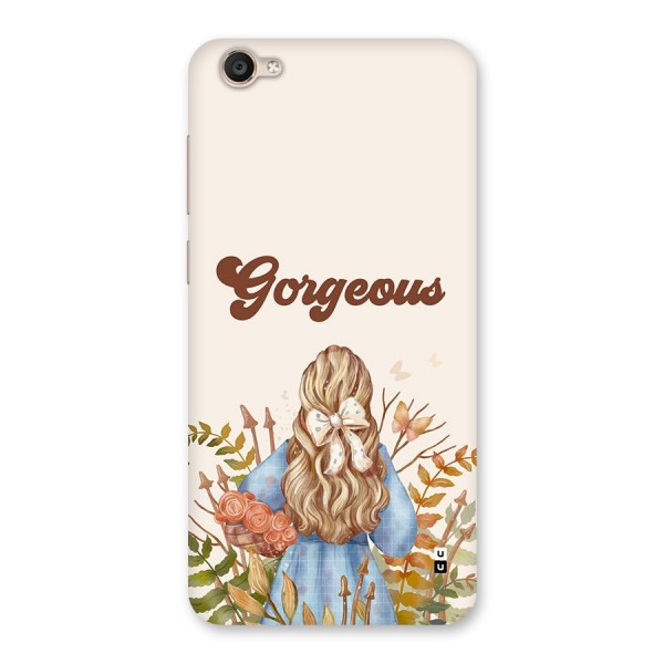 Gorgeous Girl Back Case for Vivo Y55s