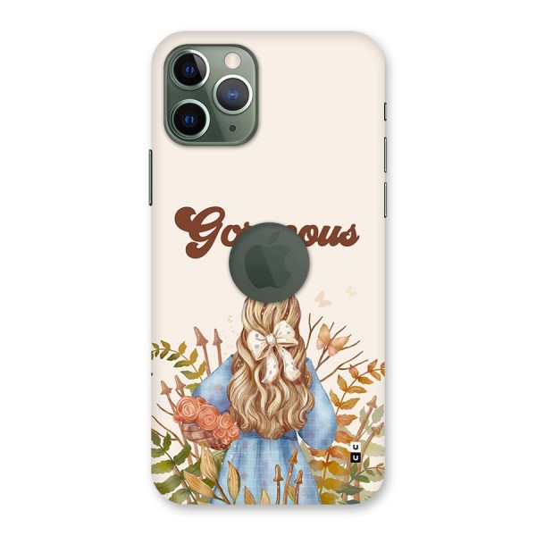 Gorgeous Girl Back Case for iPhone 11 Pro Logo Cut