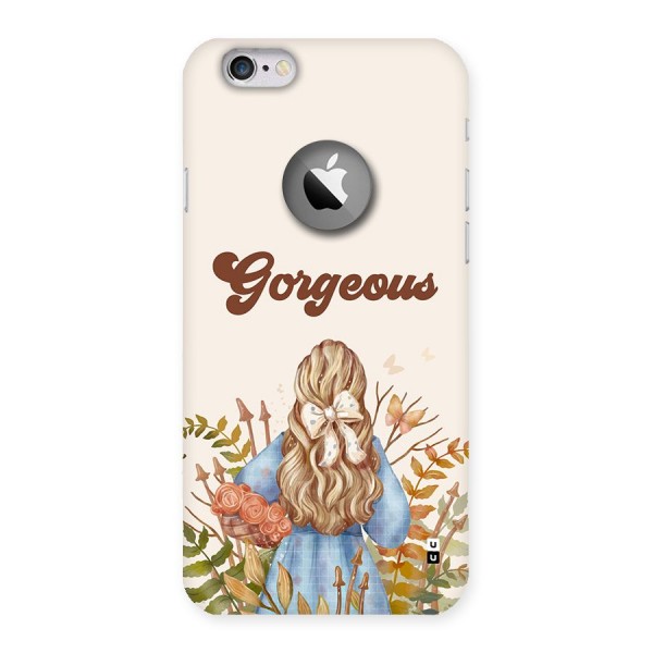 Gorgeous Girl Back Case for iPhone 6 Logo Cut