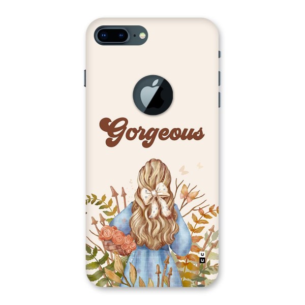 Gorgeous Girl Back Case for iPhone 7 Plus Logo Cut