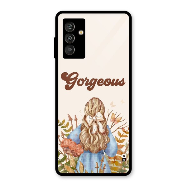 Gorgeous Girl Glass Back Case for Galaxy M13