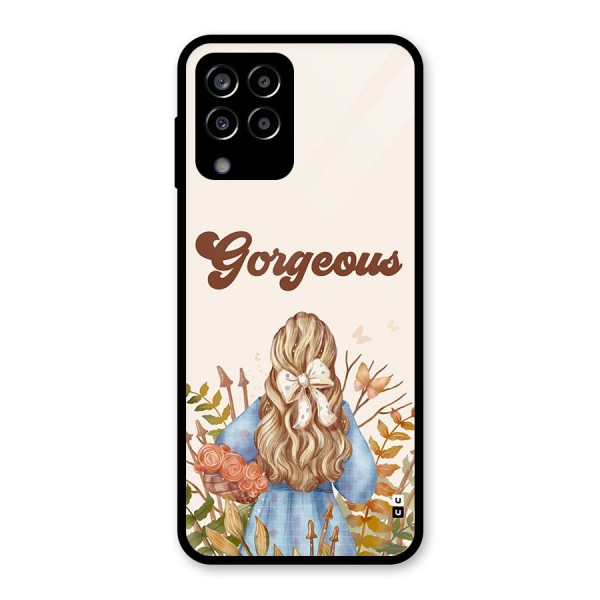 Gorgeous Girl Glass Back Case for Galaxy M33