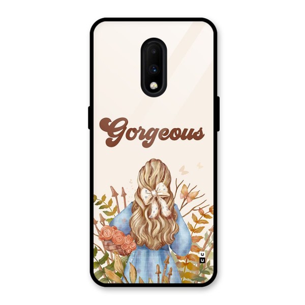 Gorgeous Girl Glass Back Case for OnePlus 7