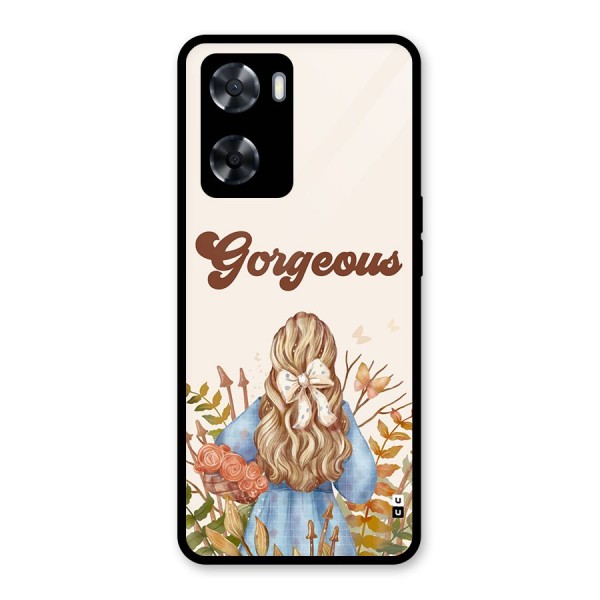 Gorgeous Girl Glass Back Case for Oppo A57 2022