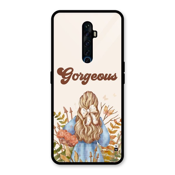 Gorgeous Girl Glass Back Case for Oppo Reno2 F