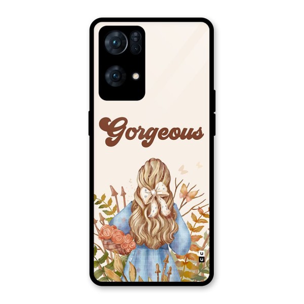 Gorgeous Girl Glass Back Case for Oppo Reno7 Pro 5G
