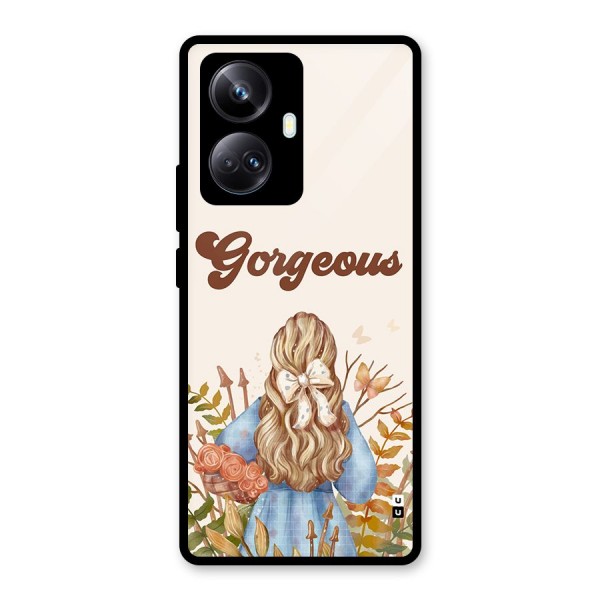 Gorgeous Girl Glass Back Case for Realme 10 Pro Plus