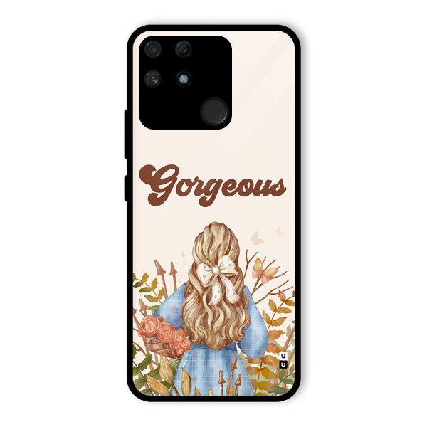 Gorgeous Girl Glass Back Case for Realme Narzo 50A